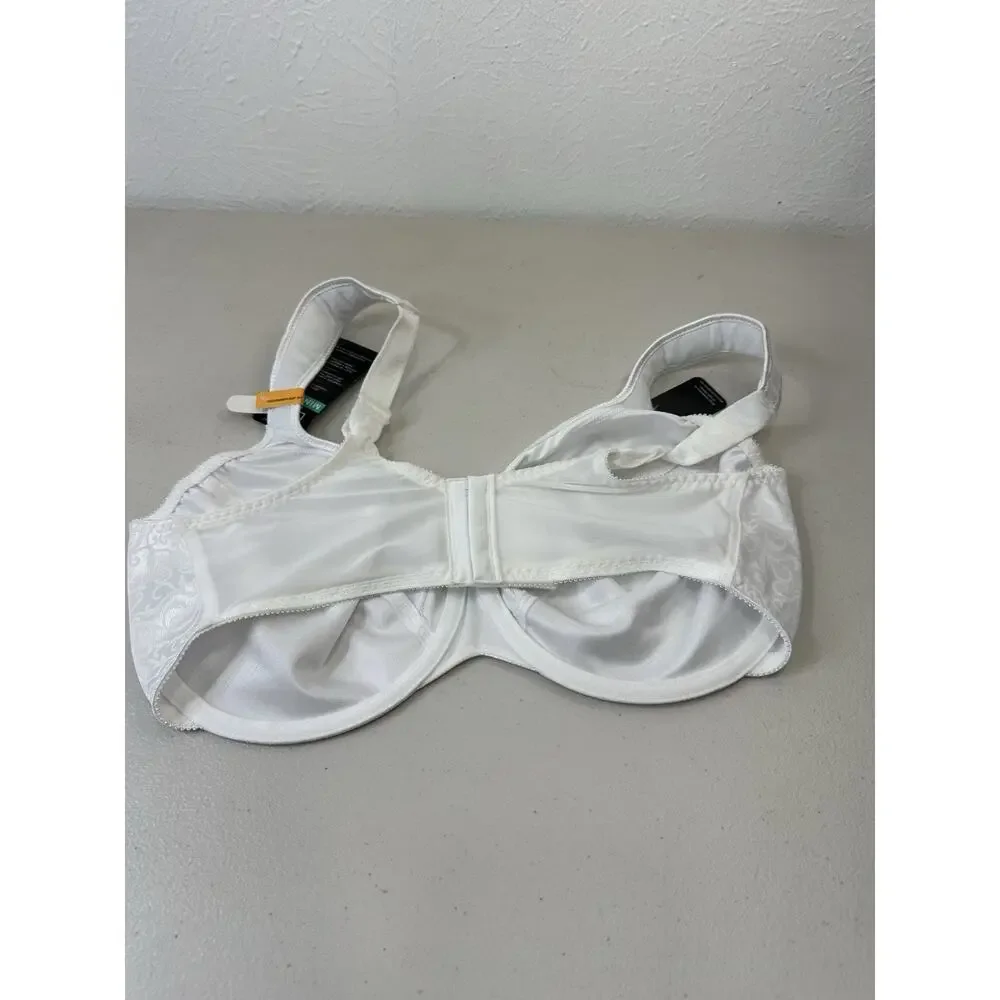 NWT Bali Minimizer Bra 38DD White Breathable Adjustable Support - Picture 4 of 15